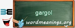 WordMeaning blackboard for gargol